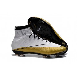 Ronaldo Scarpa Nike Mercurial Superfly CR501 FG Bianco Oro
