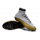 Ronaldo Scarpa Nike Mercurial Superfly CR501 FG Bianco Oro