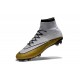 Ronaldo Scarpa Nike Mercurial Superfly CR501 FG Bianco Oro