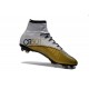 Ronaldo Scarpa Nike Mercurial Superfly CR501 FG Bianco Oro