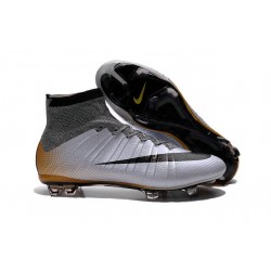 Nuove Scarpe Calcio Nike Mercurial Superfly CR7 324K Gold Metallico Nero Arancio