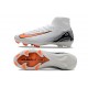Nike Air Zoom Mercurial Superfly 10 Elite FG Bianco Nero Arancio