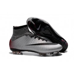Nike Scarpa da Calcio Nuovo Mercurial Superfly CR7 Quinhentos Metallico Nero Rosso