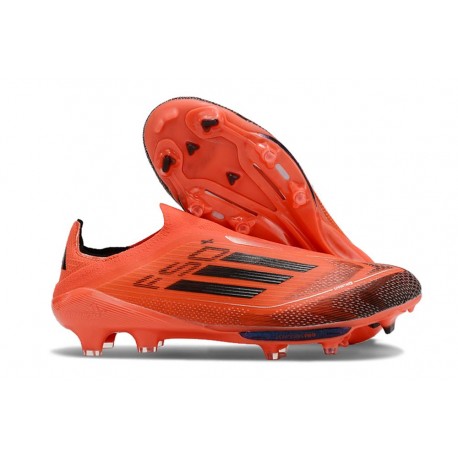 adidas F50+ Laceless FG Rosso Nero