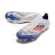 adidas F50+ Laceless FG Ftwr Bianco Rosso Solare Blu Lucido