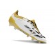 Nuovo adidas Predator FT Elite FG Bianco Oro Argento