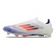 Scarpe da calcio adidas F50 Elite Laceless FG Bianco Blu Lucido Rosso Solare