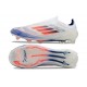 Scarpe da calcio adidas F50 Elite Laceless FG Bianco Blu Lucido Rosso Solare
