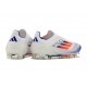 Scarpe da calcio adidas F50 Elite Laceless FG Bianco Blu Lucido Rosso Solare