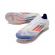 Scarpe da calcio adidas F50 Elite Laceless FG Bianco Blu Lucido Rosso Solare