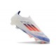Scarpe da calcio adidas F50 Elite Laceless FG Bianco Blu Lucido Rosso Solare