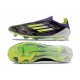 Scarpe da calcio adidas F50 Elite Laceless FG Unity Viola Bianco Limone Lucido