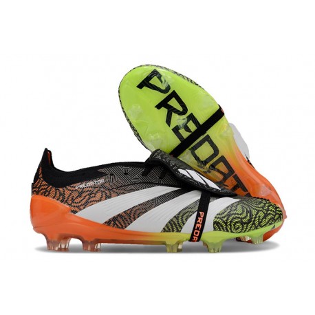 Nuovo adidas Predator FT Elite FG Nero Bianco Rosso Verde