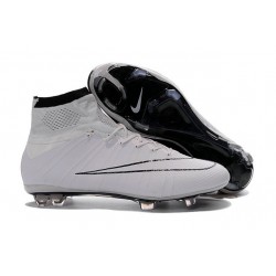 Scarpette da Calcio Uomo Nike Mercurial Superfly FG ACC Bianco Nero