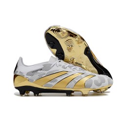 adidas Predator Elite FG Scarpa da Calcio Oro Bianco Grigio