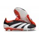 adidas Predator Elite FG Scarpa da Calcio Nero Bianco Rosso