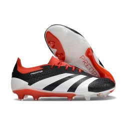 adidas Predator Elite FG Scarpa da Calcio Nero Bianco Rosso