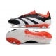 adidas Predator Elite FG Scarpa da Calcio Nero Bianco Rosso