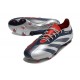 adidas Predator Elite FG Scarpa da Calcio Argento Nero Rosso