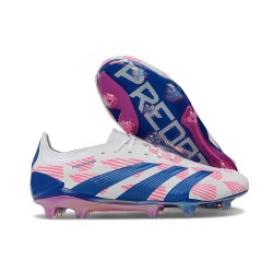 adidas Predator Elite FG Scarpa da Calcio Bianco Rosa Blu