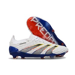 adidas Predator Elite FG Scarpa da Calcio Bianco Grigio Blu Rosso