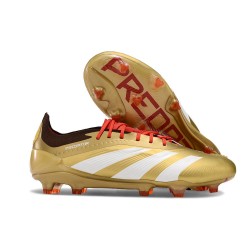 adidas Predator Elite FG Scarpa da Calcio Oro Bianco Rosso