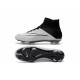 Cristiano Ronaldo Scarpe Nuove 2016 Nike Mercurial Superfly FG Pelle Bianco Nero