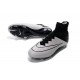 Cristiano Ronaldo Scarpe Nuove 2016 Nike Mercurial Superfly FG Pelle Bianco Nero
