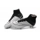 Cristiano Ronaldo Scarpe Nuove 2016 Nike Mercurial Superfly FG Pelle Bianco Nero