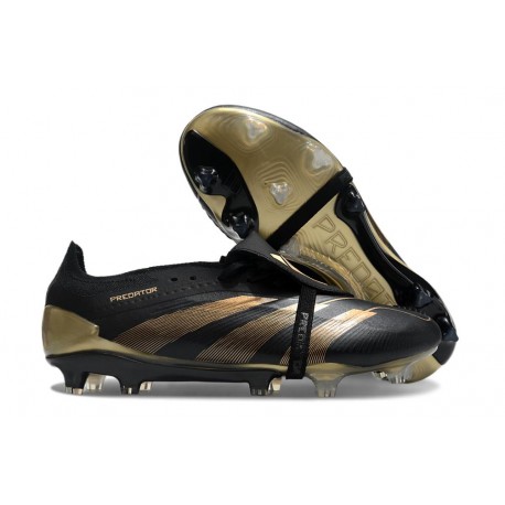 adidas Predator Elite Fold-over Tongue FG Nero Oro Metallizzato