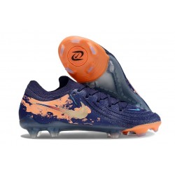 Scarpa Nike Phantom Luna 2 Elite FG Blu Arancio Oro