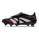 adidas Predator 25 Elite Tongue FG Nero Grigio 4 Rosso Lucido