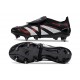 adidas Predator 25 Elite Tongue FG Nero Grigio 4 Rosso Lucido