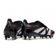 adidas Predator 25 Elite Tongue FG Nero Grigio 4 Rosso Lucido