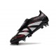 adidas Predator 25 Elite Tongue FG Nero Grigio 4 Rosso Lucido