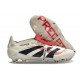 adidas Predator 25 Elite Tongue FG Bianco Off Nero Core Rubino Puro