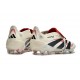 adidas Predator 25 Elite Tongue FG Bianco Off Nero Core Rubino Puro