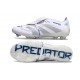 adidas Predator 25 Elite Tongue FG Bianco Argento Metallico Royal Acceso