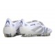 adidas Predator 25 Elite Tongue FG Bianco Argento Metallico Royal Acceso