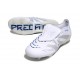 adidas Predator 25 Elite Tongue FG Bianco Argento Metallico Royal Acceso