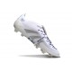 adidas Predator 25 Elite Tongue FG Bianco Argento Metallico Royal Acceso