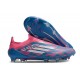 Scarpe da calcio adidas F50 Elite Laceless FG Solar Blu Ftwr Bianco Solar Rosa