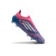 Scarpe da calcio adidas F50 Elite Laceless FG Solar Blu Ftwr Bianco Solar Rosa