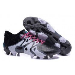 Scarpini da Calcio adidas X15+ Primeknit FG/AG Nero Bianco
