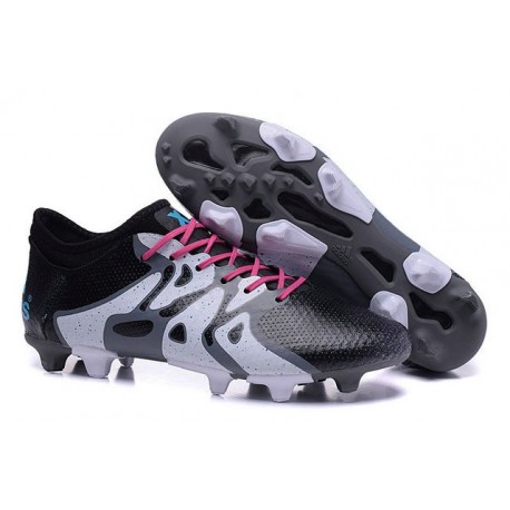 Scarpini da Calcio adidas X15+ Primeknit FG/AG Nero Bianco