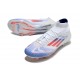 adidas Scarpa F50 Elite Mid FG Ftwr Bianco Rosso Solare Blu Lucido