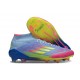 adidas Scarpa F50 Elite Mid FG Blu Fusion Limone Lucido Rosa Lucido