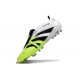adidas Predator 25 Elite Tongue FG Bianco Nero Limone Lucido
