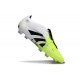 adidas Predator 25 Elite Tongue FG Bianco Nero Limone Lucido