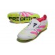 adidas Predator 25 Elite Tongue FG Bianco Rosa Lucido Limone Lucido
